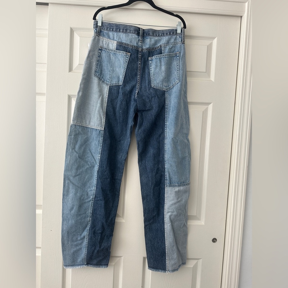 GAP Unisex denim Patchwork barrel Jeans